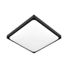 Plafon Luvo 2xE27 kwadrat czarny 305 x 305 x 85 mm