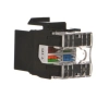 Wkład gniazda komputerowego RJ45 kat.6, nieekranowany (UTP) CONNECT Czarny Simon