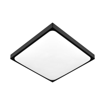 Plafon Luvo 2xE27 kwadrat czarny 305 x 305 x 85 mm