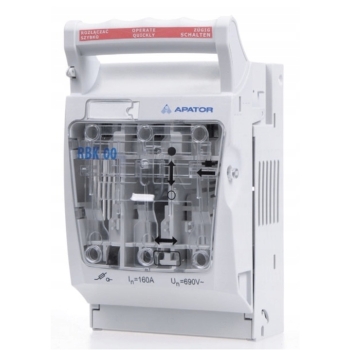Rozłącznik RBK 00 Apator 690 V IP20 160 A 63-823333-111 APATOR SA