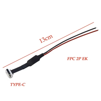 USB C Type-C FPC 2pin 3pin z rezystorem R1 Miękki płaski kabel męski do ładowania Szybkie ładowanie Przedłużacz przewodu do telefonu