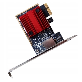 Karta sieciowa LAN  PCIe RTL8125B (2,5Gb/s) RJ45 Derapid