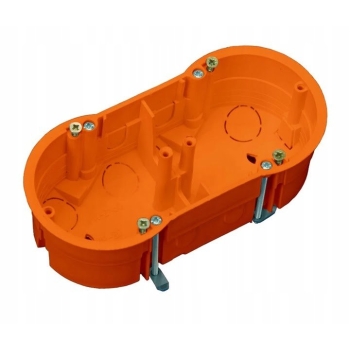 Puszka elektryczna podwójna do płyt gipsowych Pawbol A.0010P 13 x 4 x 6 mm