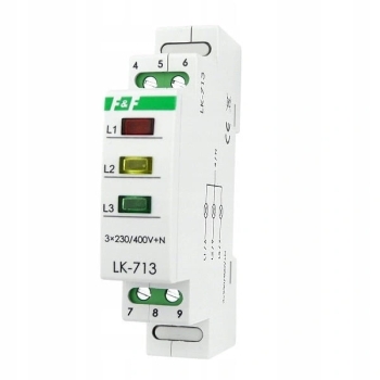 F&F LAMPKA SYGNALIZACYJNA LED 3F POTRÓJNA PL LK-713G