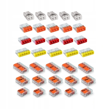 ZŁĄCZKA INST. WAGO (0,5-2,5) mm PRZEŹR. WCISKANE od x2 do X5