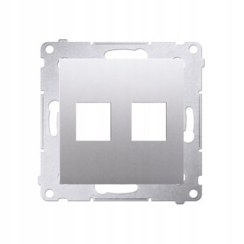 Pokrywa gniazda RJ12/RJ45 DKP2.01/43 Simon54 srebrny mat