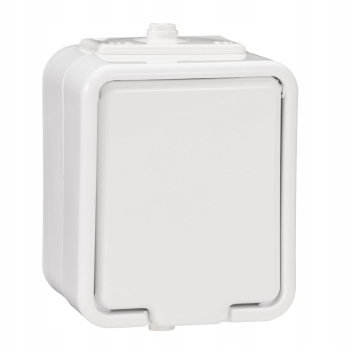 Gniazdo Elektryczne hermetyczne Schneider Electric CEDAR biały NT130H01