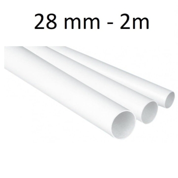Rura elektroinstalacyjna sztywna RL 28mm biała  /3m/ PVC
