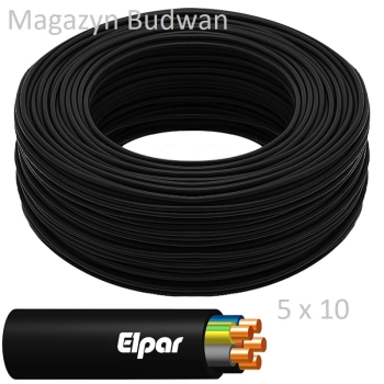 Kabel YKY 5x10 żo NYY-J 0,6/1kV, ELPAR 1m