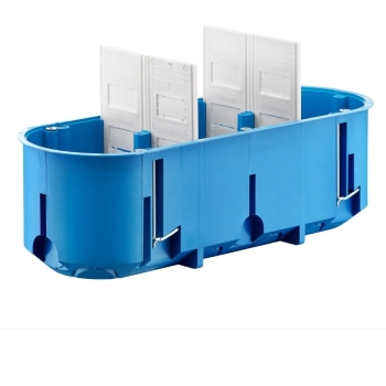 Puszka  potrójna 60mm regips głęboka niebieska P3x60D 32104203 SIMET