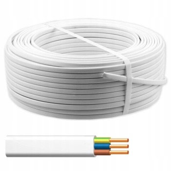 Przewód płaski kabel YDYp 3x6 450/750V za metr