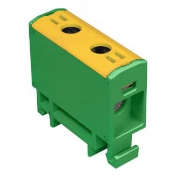 Złączka przelotowa WLZ35P/35/z na szynę TH35 żółto/zielona, Cu135A Al120A