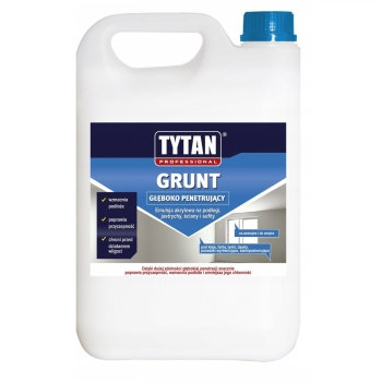 GRUNT GŁĘBOKO PENETRUJĄCY 5L EMULSJA GRUNTUJĄCA TYTAN PROFESSIONAL